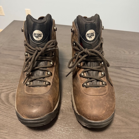 Hi-Tec Mens Altitude II Waterproof Hiking Mid Top Brown Boots Size 11 - Picture 2 of 9